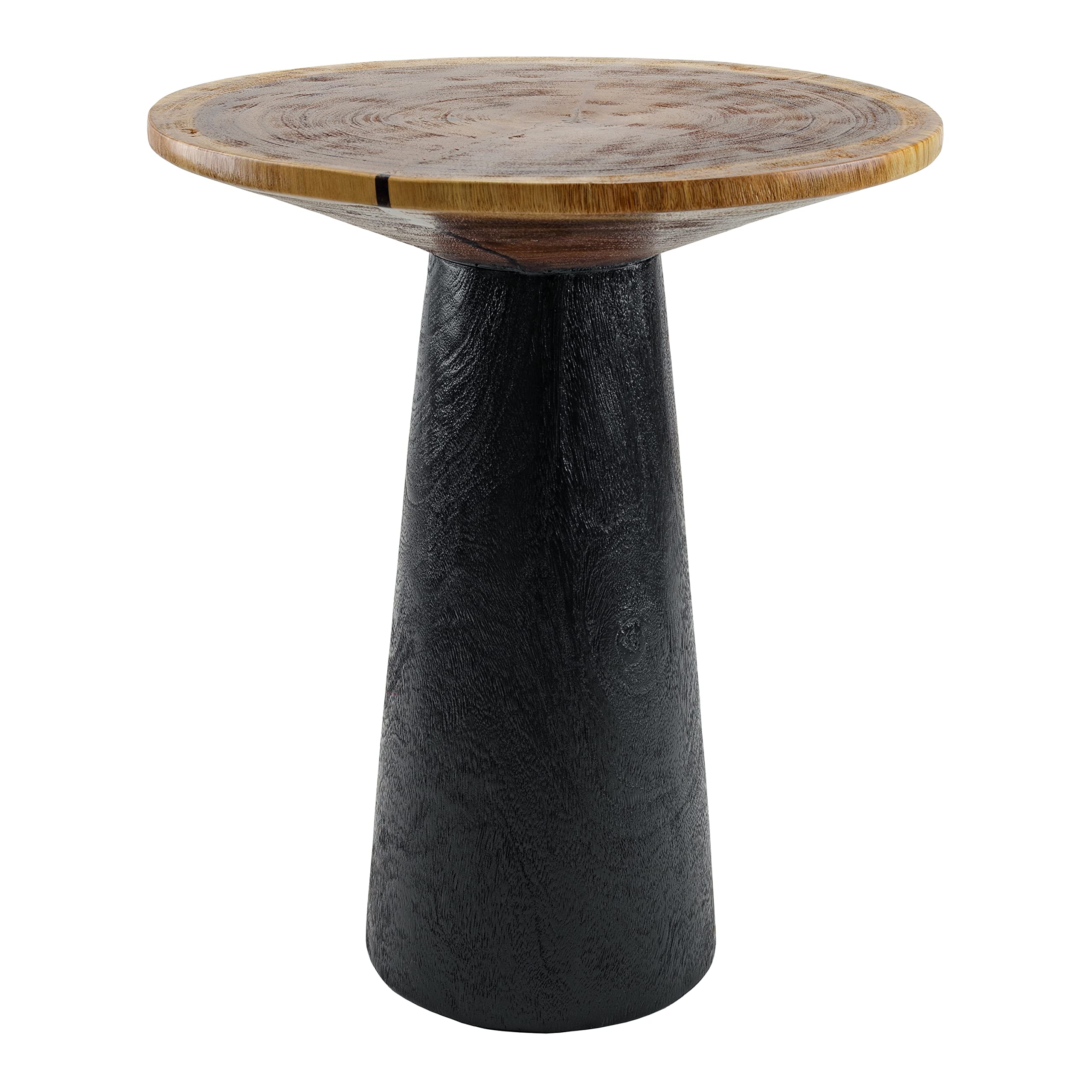 Npd Furniture And More Edgar Trembesi, Natural/Black Side/End Table