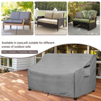 Okcool Heavy Duty Patio Sofa Cover, 100% Waterproof 3-Seater Outdoor Sofa Cover Fits Up To 76W X 32.5D X 33H Inches, Lawn Patio