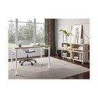 Safco 12.25 Inch Tall Wooden Ready Home Office Work Space Stackable Storage Cabinet Bookshelf Filing Unit Organizer Décor, Beige