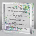 Yookeer Thank You Gift For Coworker, May You Be Proud Of The Work You Do Farewell Resigning Employee Appreciation Gift Goodbye G