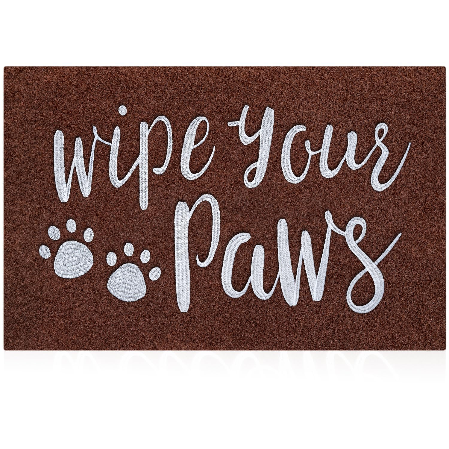 Aazzkang Paw Door Mat Outdoor Funny Doormat With Non Slip Rubber Backing Ultra Absorb Mud Easy To Clean Dog Paw Front Door Mat F