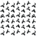 Pajean 12 Pcs Black Heart Garland Banner Black Party Decorations Gothic Birthday Banner Dark Heart Hanging Streamers Cutouts for