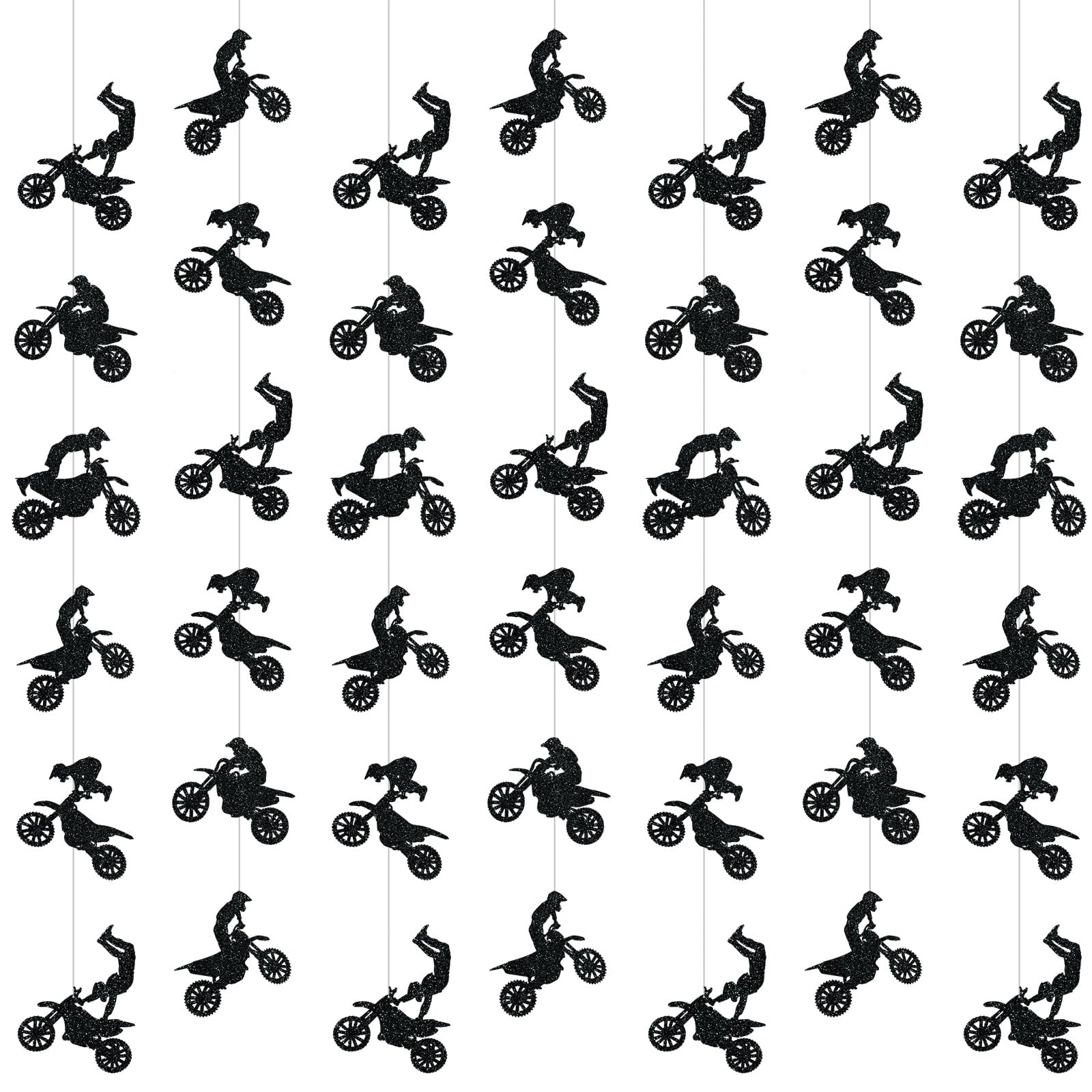 Pajean 12 Pcs Black Heart Garland Banner Black Party Decorations Gothic Birthday Banner Dark Heart Hanging Streamers Cutouts for
