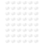 Sterilite Storage Basket, Plastic Basket to Organize Closets, Shelves or Countertops in the Kitchen or Bathroom, White, 48-Pack