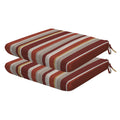 Honeycomb Outdoor Universal Seat Cushion Set, 18' X 17.5', Stripe Brick Outdoor Chair Cushions
