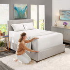 Nestl Extra Deep Pocket Sheets - Fits Mattress 18-24 Inches Deep, Extra Deep Pocket Twin Xl Sheets Sets, 4 Piece Twin Xl Size Sheets, Twin Xl Sheets Deep Pocket, White