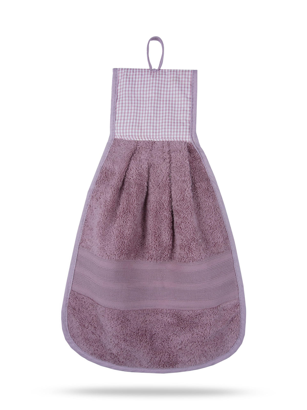 Atoz Home Decor Cotton Wash Basin Hanging Hand Kitchen Towel Napkin with Ties (DustyPink)
