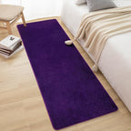 Softlife Washable Runner Rug For Bedroom Living Room Rug, 2X6 Purple Soft Fluffy Hallway Runner Rug, Non-Slip Indoor Carpet For