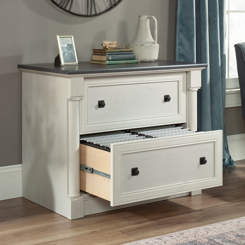 Sauder Palladia Lateral File, L: 36.81' X W: 22.01' X H: 29.61', Glacier Oak