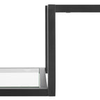 Crosley Furniture Sloane Bookshelf With Glass Shelves, Bookcase Storage, Matte Black
