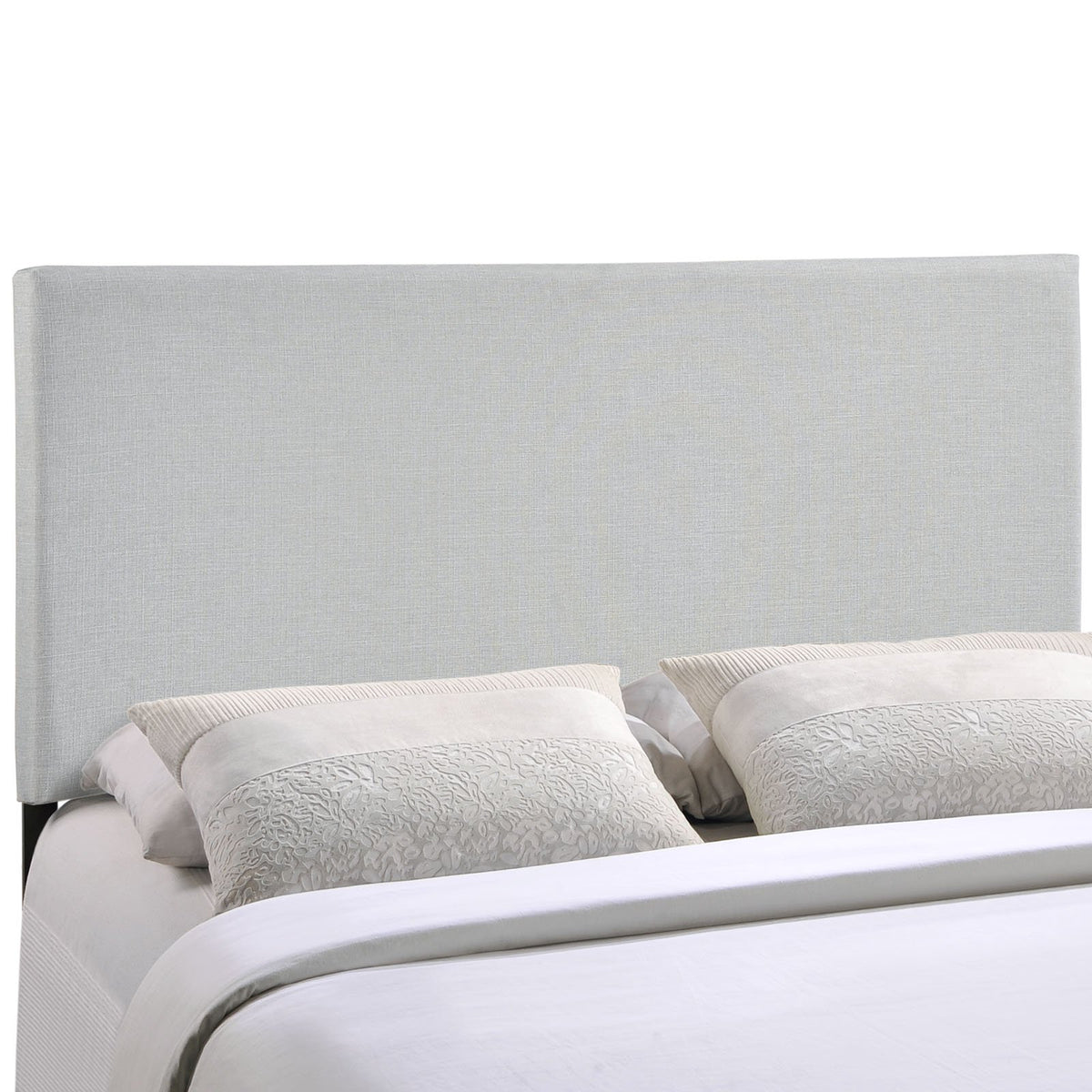 Modway Region Linen Fabric Upholstered Queen Headboard In Gray