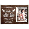 Yudarte Wooden String Heart Memorial Picture Frame 5x7 Inches Photo - Bereavement Sympathy Grieving In Memory of Loved One Gifts