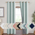 NICETOWN 100% Absolutely Blackout Linen Curtains with Thermal Insulated Liner, Seafoam Green, 42 Wide, 90 Length Energy Saving C