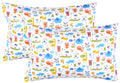 Scientific Sleep Animals Lion Tiger Lemur Chameleon Elephant Koala Toucan Panda 2 Pcs Cartoon Kids Pillowcases 100% Cotton Cozy