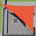 Patio Paradise 8' X 24' X 25.3' Orange Sun Shade Sail Right Triangle Shade Canopy Heavy Duty Pergolas Cover Cloth, Sunlight Bloc