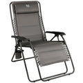 TIMBER RIDGE Zero Gravity Chairs, Folding Recliner Chair Padded with Cup Holder and Headrest, Adjustable Lounge Reclining Chair 