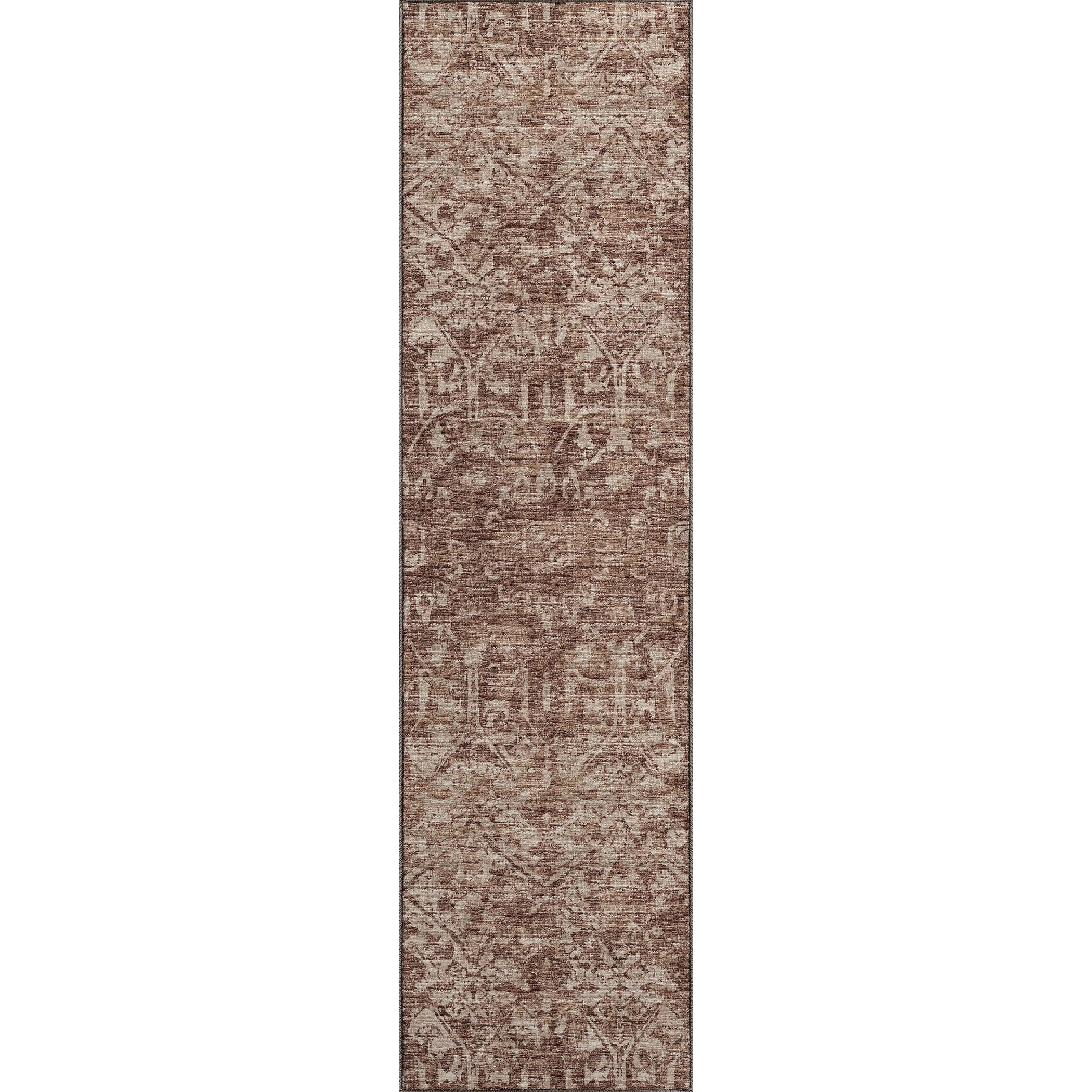 Aberdeen Ab1 Brown 2'3" X 7'6" Runner Rug