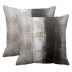 Emvency Set Of 2 Brown Beige Painting Throw Pillow Covers Contemporary Abstract Design Retro Decorative Pillow Case Home Decor S