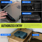 Vaultek Lifepod 20 Weatherproof Lockable Portable Case Secure Rugged Portable Handgun Safe With Biometric Scanner And Backlit Ke
