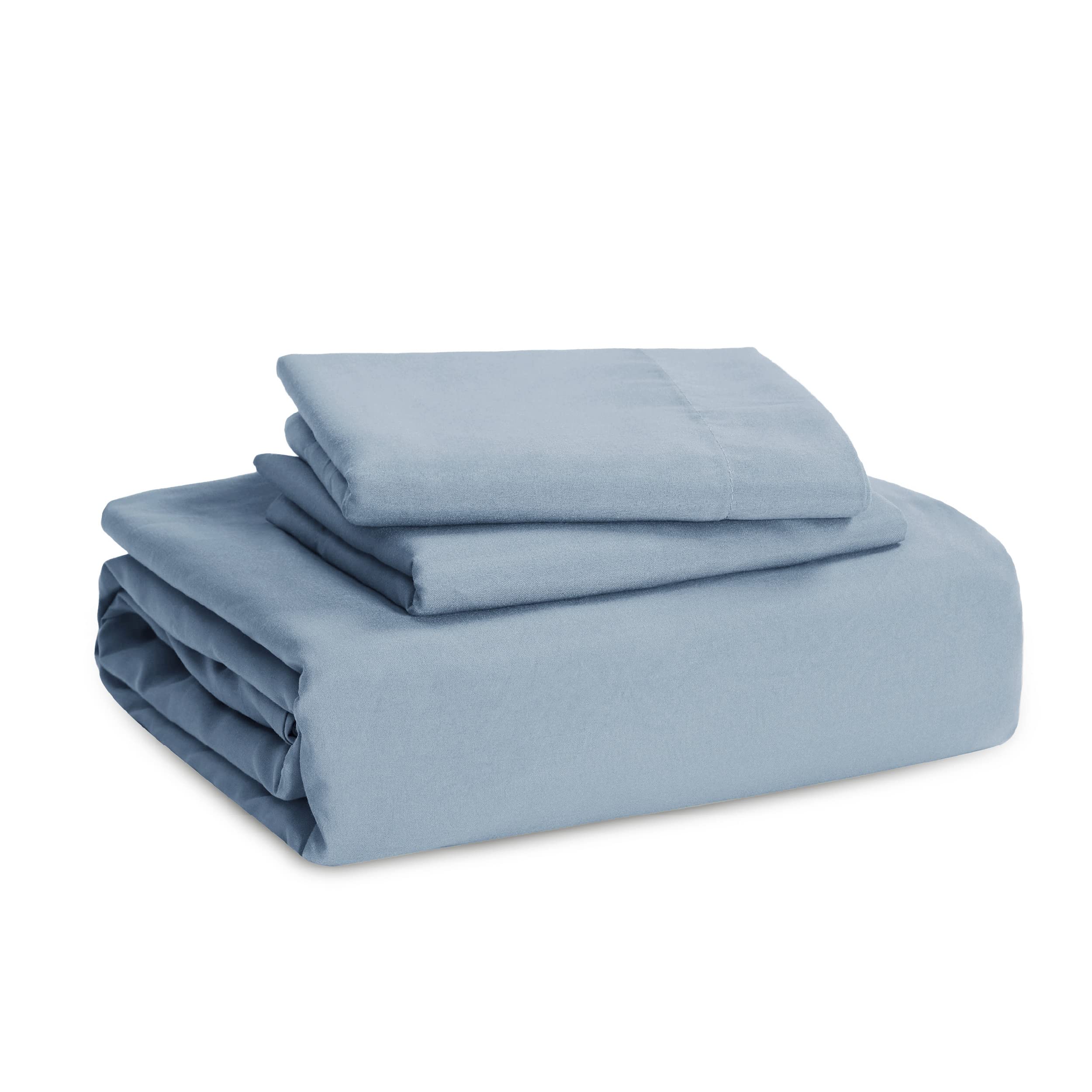 Bedsure Mineral Blue Duvet Cover Full Size - Soft Prewashed Full Duvet Cover Set, 3 Pieces, 1 Duvet Cover 80X90 Inches With Zipp