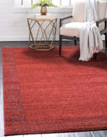 Unique Loom Del Mar Collection Area Rug - Abigail (5 3 x 8 Rectangle, Terracotta/ Red)