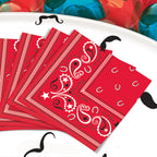 Beistle Red Bandana Luncheon Napkins 16 Count