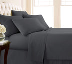 Southshore Fine Living, Inc. Extra Deep Pocket Cal King Sheets Set, 6-Piece Soft Grey Bed Sheets With 21' Deep Pocket Californi