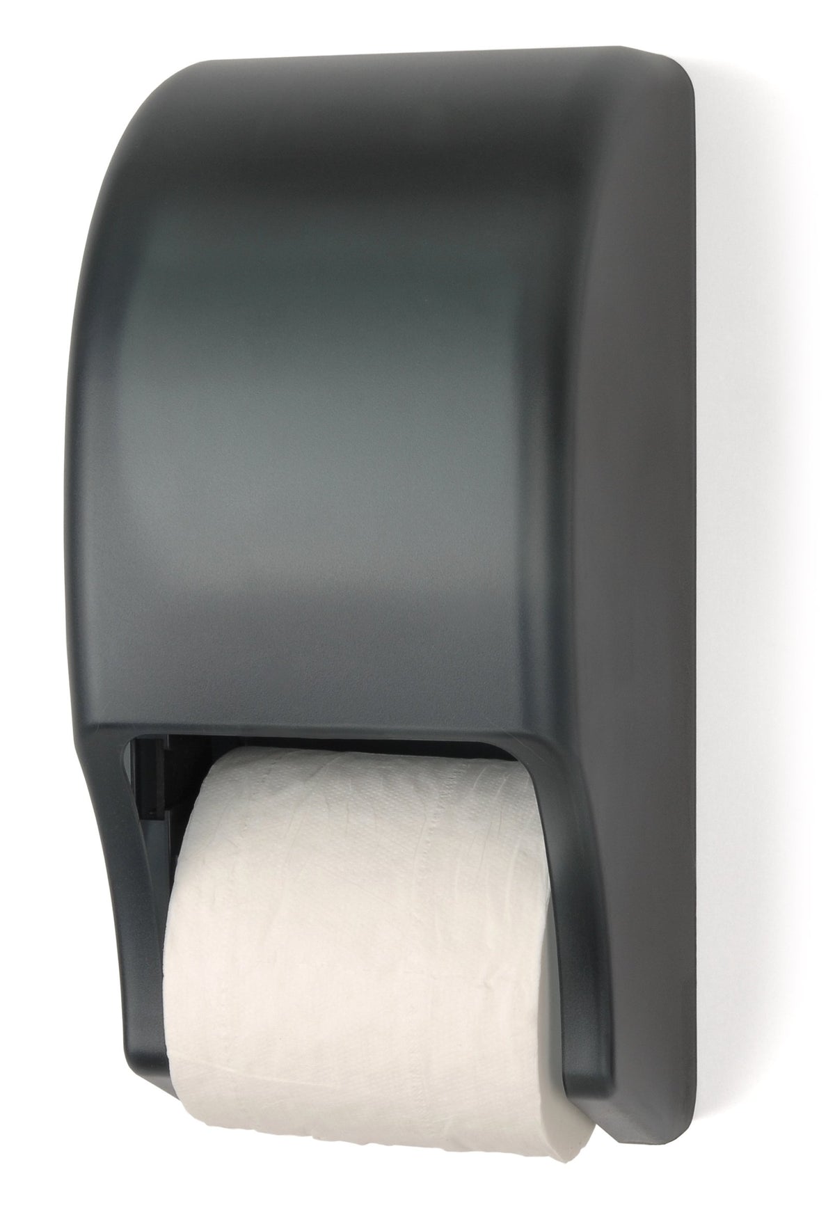 Palmer Fixture RD0028-01 Two-Roll Standard Tissue Dispenser, Dark Translucent