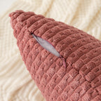 Kevin Textile Throw Pillow Covers Soft Corduroy Decorative Set Of 2 Boho Striped Pillow Covers Pillowcases Valentines Day Farmhouse Home Decor For Couch Bed Sofa Living Room 18X18 Inch Blush Pink
