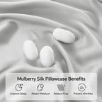 Infiixso Body Pillow Cover With Zipper, Luxury Mulberry Silk Long Body Pillow Case 20X54 Inches, Ultra Smooth And Soft Cooling B