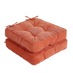 Tiita Chair Cushion Pads With Ties 18X18 Inch, Square Seat Floor Pillows Pad, Tufted Outdoor Patio Cushions, Dining Chairs Pillo