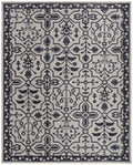 HomeRoots 513677 10 x 14 ft. Taupe & Gray Wool Floral Hand Tufted Handmade Stain Resistant Rectangle Area Rug