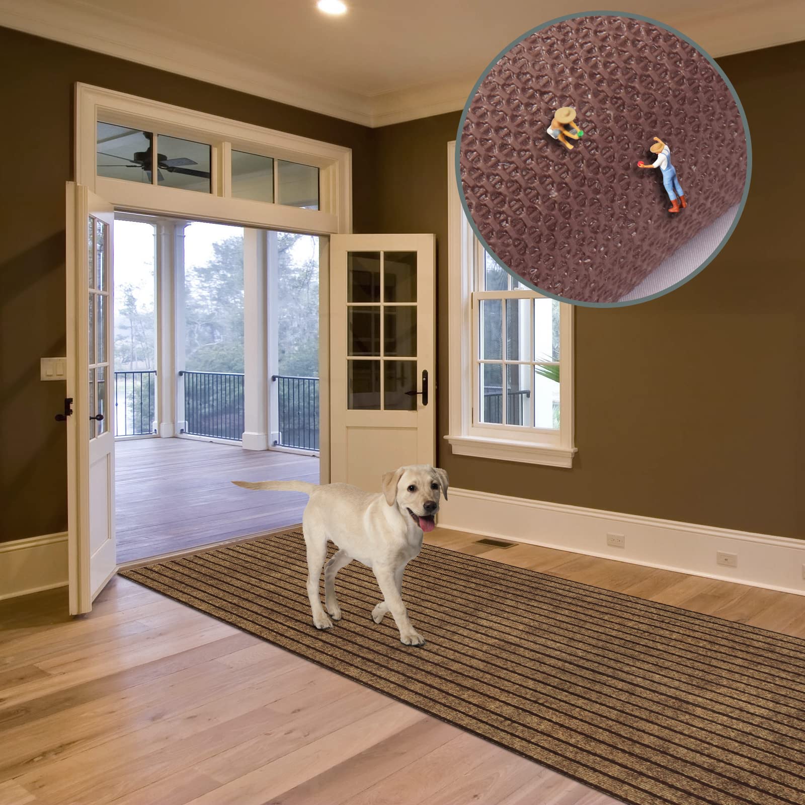 Custom Size Runner Rug 4 Ft X 36 Ft, Zgr 2-82Ft Carpet Runners Hallway Entryway Kitchen Garage Laundry Room Area Rugs With Non-S