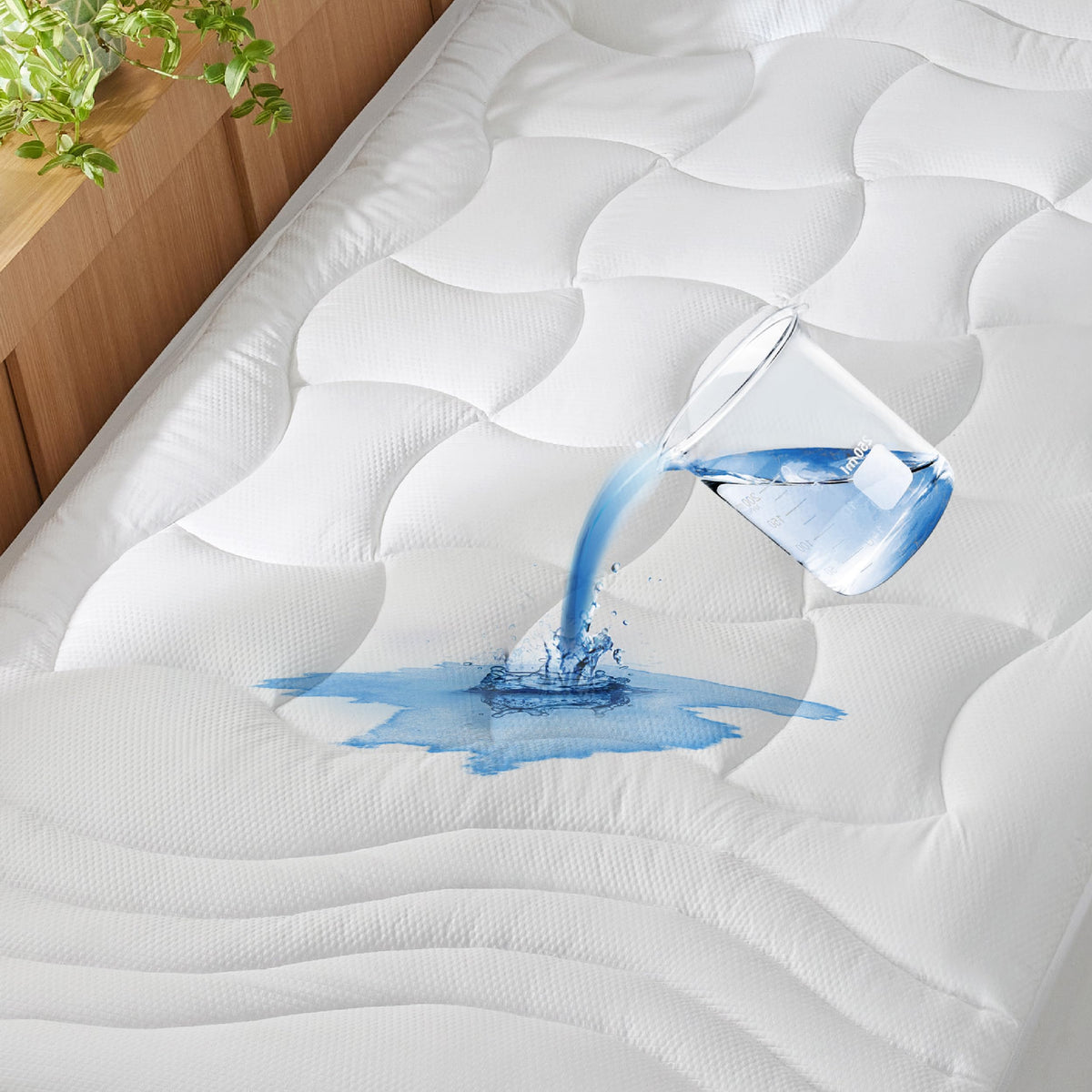 Bedsure Twin Xl Waterproof Mattress Pad - Extra Long Twin Mattress Protector For College Dorm Essentials, Soft Mattress Topper U