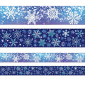 Snowflakes Bulletin Board Border 36Ft Straight Trim For Christmas Party Decoration Winter Themed Classroom 1 Roll