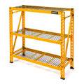 DEWALT 4-Foot Tall, 3 Shelf Steel Wire Deck Industrial Storage Rack, Adjustable for Custom Workshop/Garage Storage Solutions, To