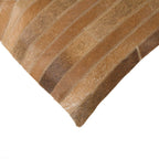 HomeRoots Cowhide, Microsuede, Polyfill 18' x 18' x 5' Brown - Pillow