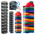 genicuts Double Capacity Hat Organizer for Baseball Caps 2 Packs  40 Cap Storage with Spring Clips, Wall Mount Closet & Door Ha