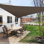 Windscreen4Less 16' X 16' X 16' Sun Shade Sail Triangle Outdoor Canopy Cover Uv Block For Backyard Porch Pergola Deck Garden Pat