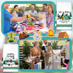 Set Of 6 Camping Kitchen Towels White Absorbent Dish Towels Bonfire Tent Car Tea Towels 24 X 16 Inches With Funny Sayings Novelt