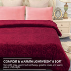 Jyk Luxury Fleece Plush Blanket 3.5 Lb, 1 Ply, Korean Mink Blanket Queen 75'' X 91'' - Super Soft And Warm, Lightweight And Cozy