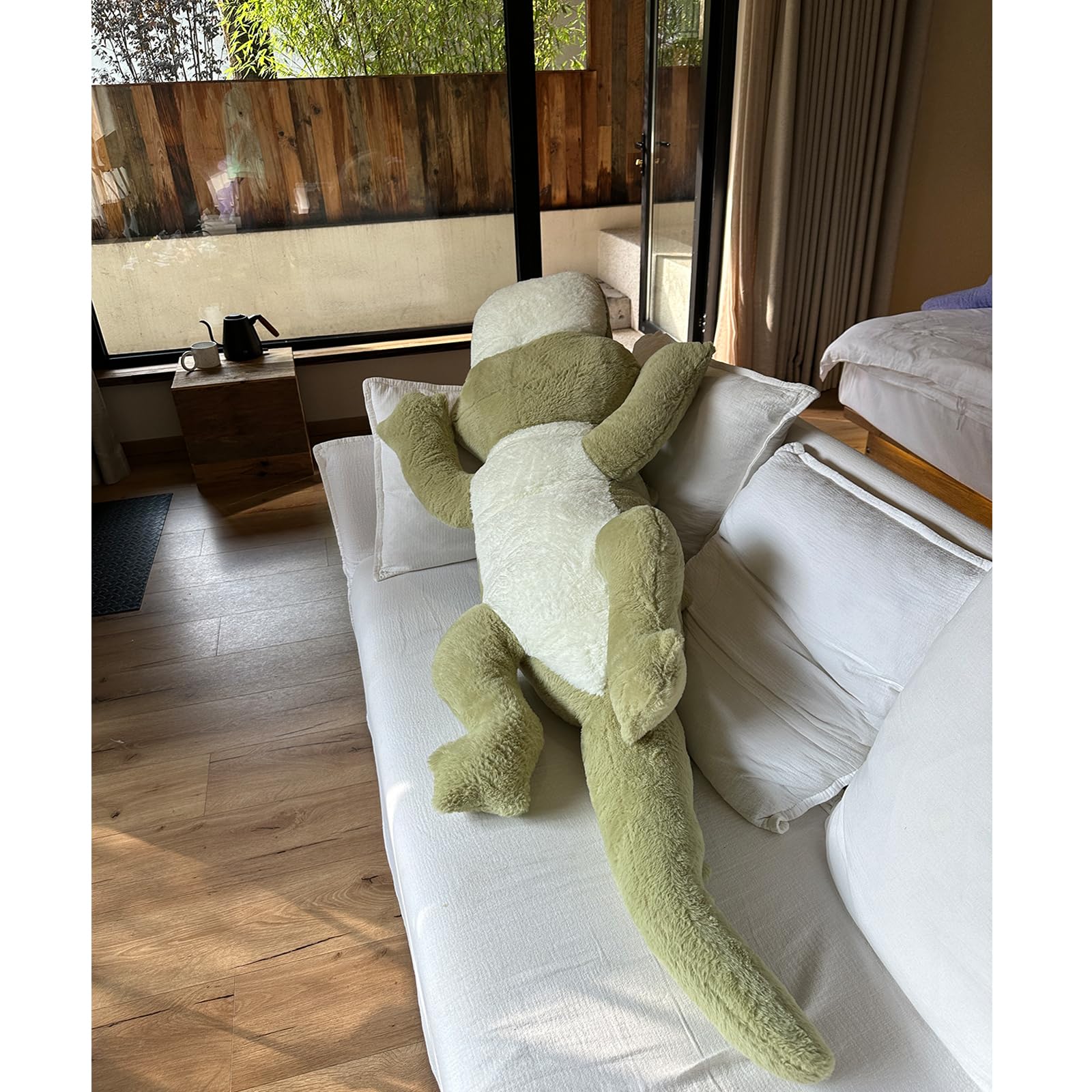 Hofun4U Alligator Plush Pillow, 61 Inch Alligator Stuffed Animal, Home Decoration Christmas Valentines Birthday Gift For Boys Gi