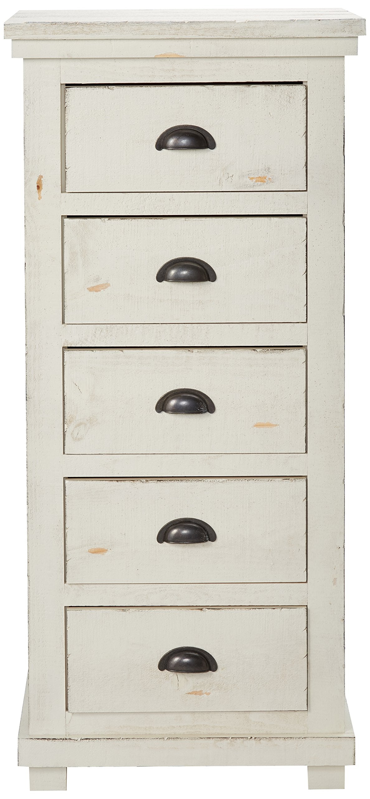 Progressive Furniture Willow Lingerie Chest, Distressed White