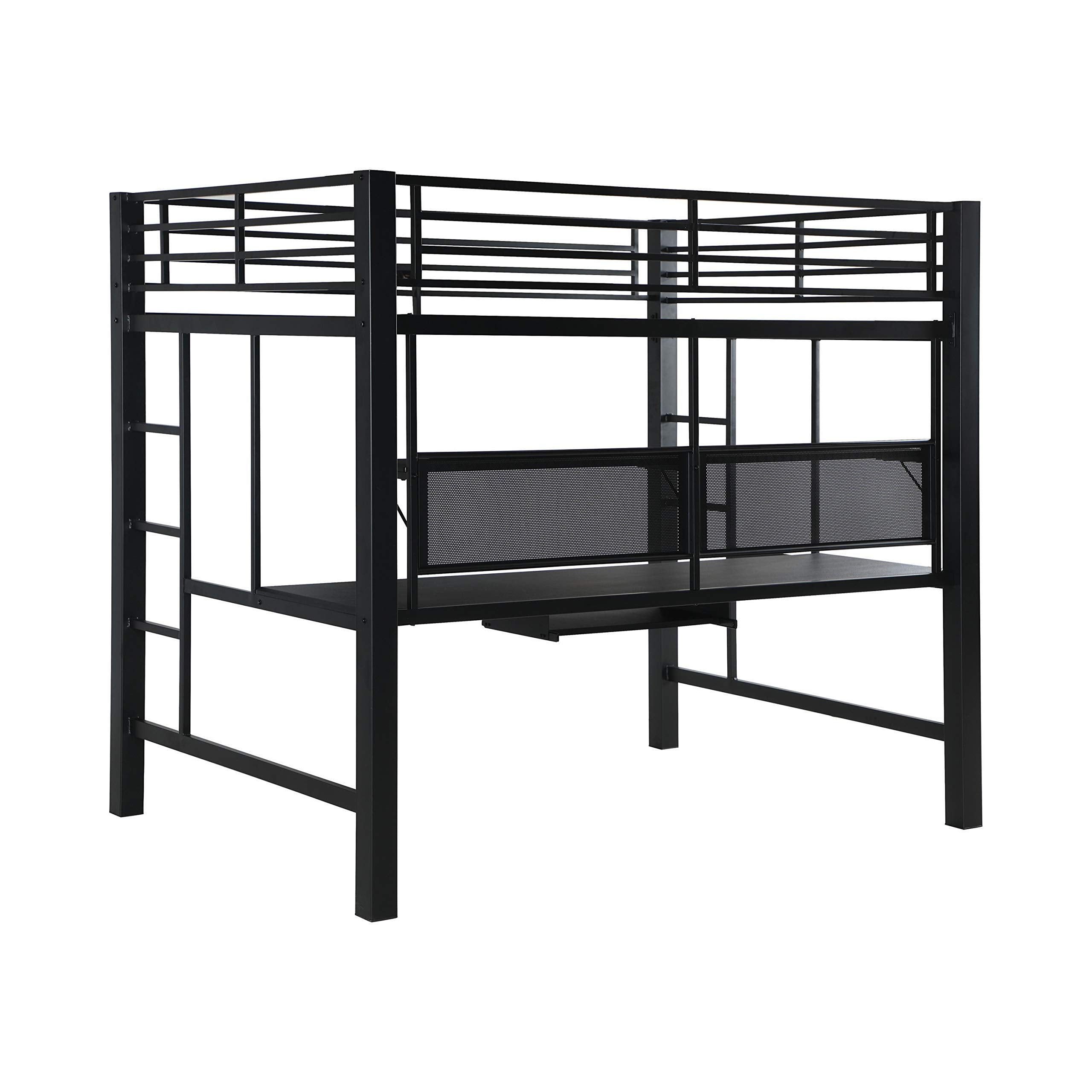Coaster Avalon Full Workstation Loft Bed Black