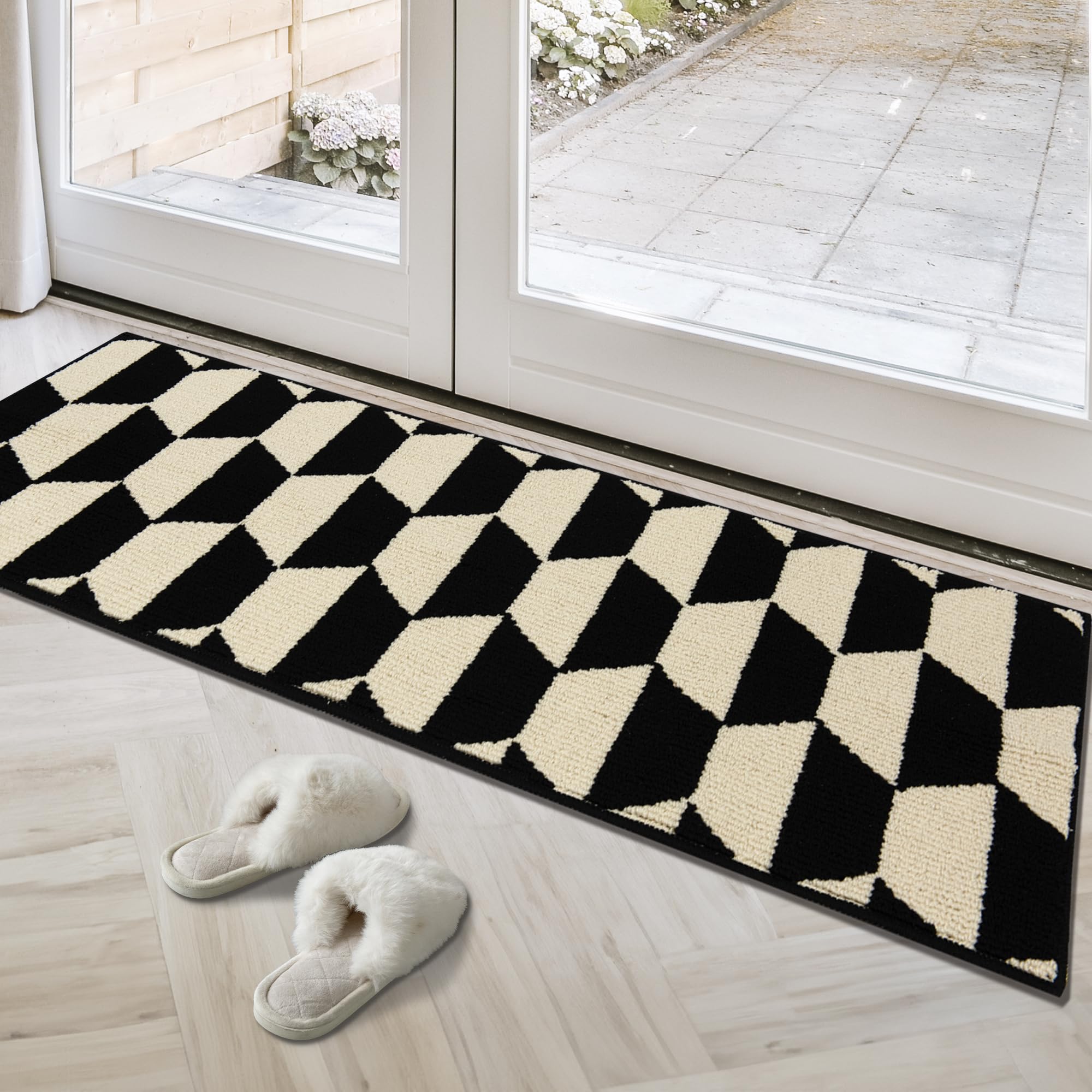 Granny Says Door Mat Outside Entrance, Non-Slip Outdoor Door Mat, 20' X 47' Front Door Floor Mats For Indoor Entryway, Low Pil