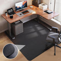 Office Chair Mat For Hardwood Floor: 53'X45' Large Black Rolling Chair Mat For Hard Wood And Tile Floor, Anti-Slip Heavy Duty