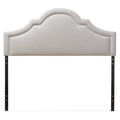 Baxton Studio Jardan Headboard, Full, Greyish Beige