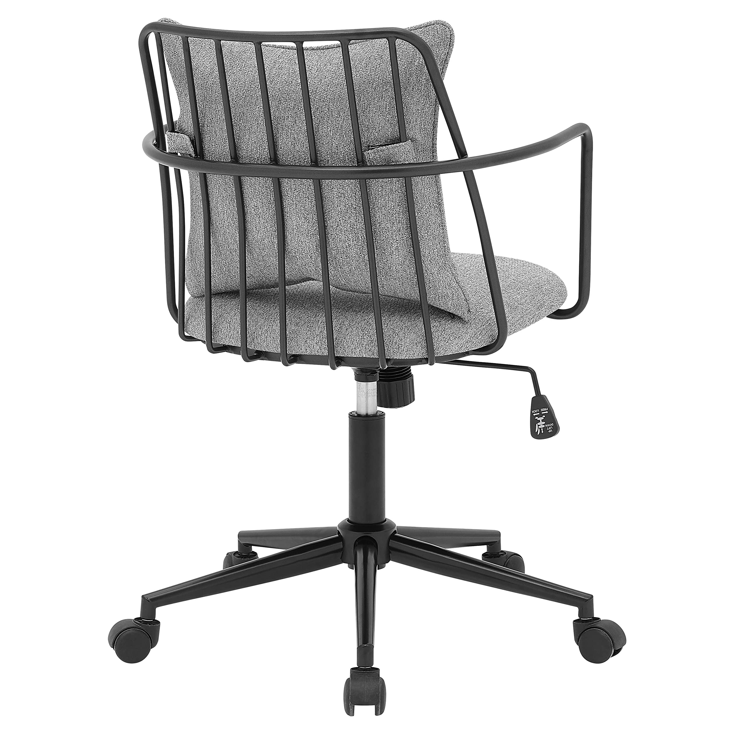 npd furniture and more Edison KD Fabric Office Chair, Gray