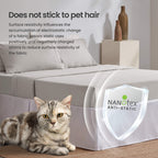 Sleep Zone Pleated Bed Skirts King Size, 15 Inch Tailored Drop Easy Fit Bedskirt, Anti-Static, Fade Resistant (King, White)