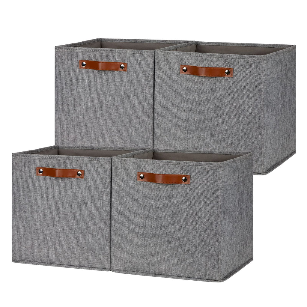 DULLEMELO Fabric Storage Cubes,13 inch Cube Stroage Bins for Empty Gift Basket,Toys Nursery Clothes Storage Linen Closet Organiz